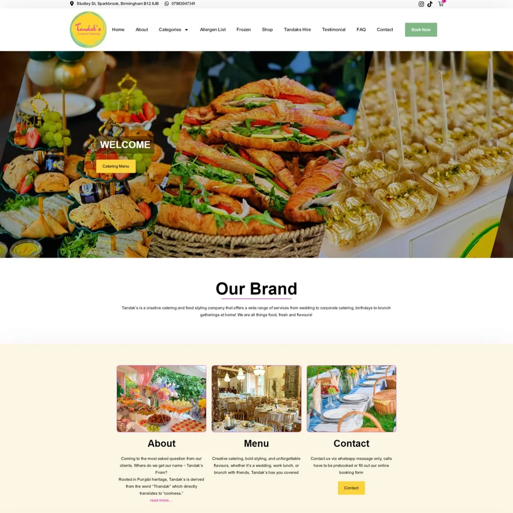 Tandaks website design by Shamim Khan