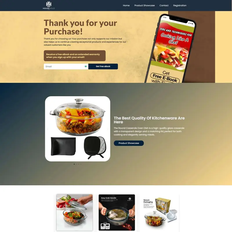 Household Hub website design by Shamim Khan