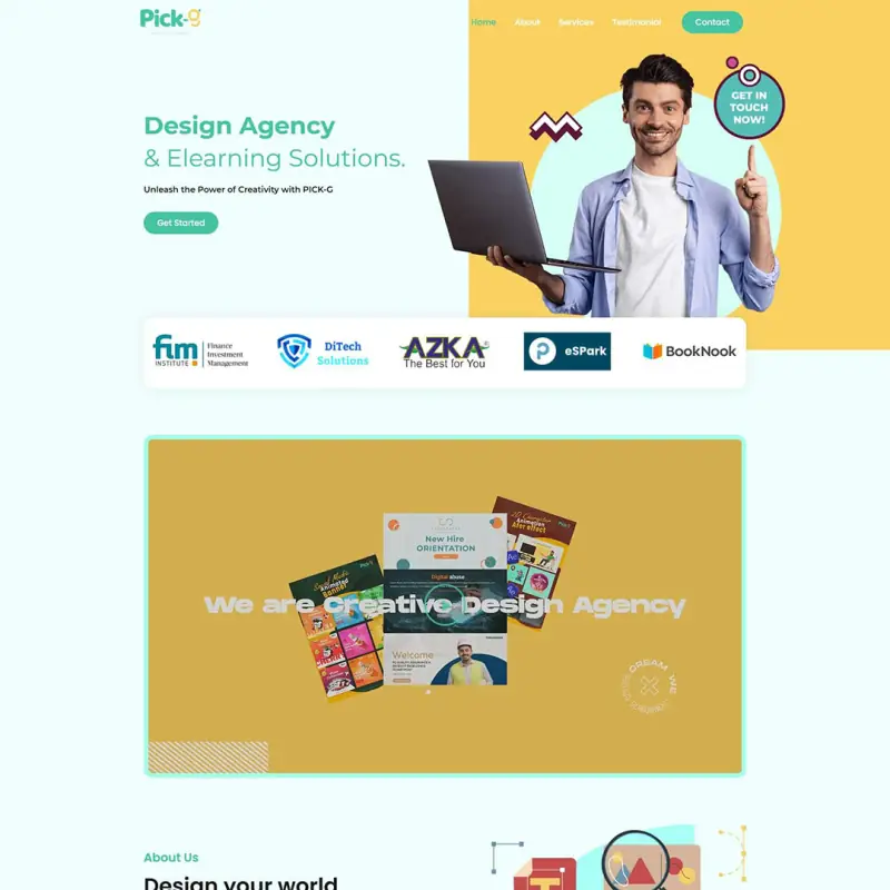 Pick a Graphic website design by Shamim Khan